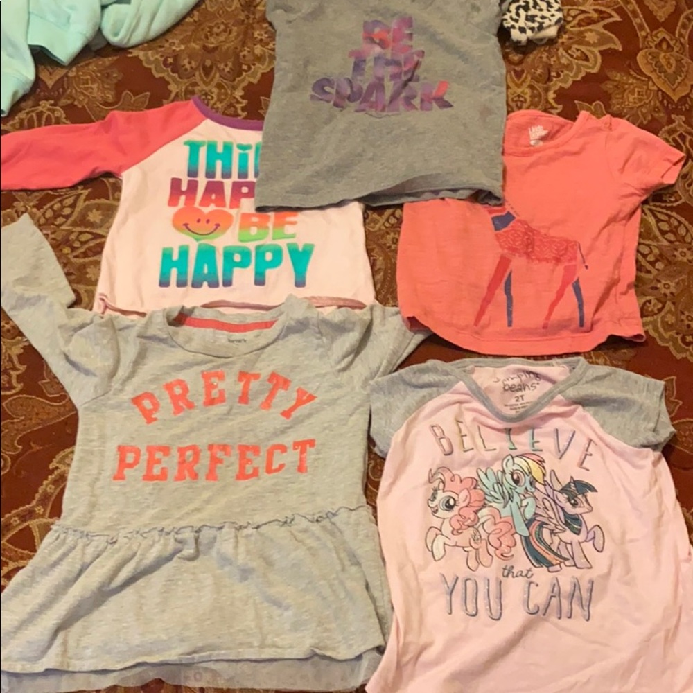 Little girls 2t shirts